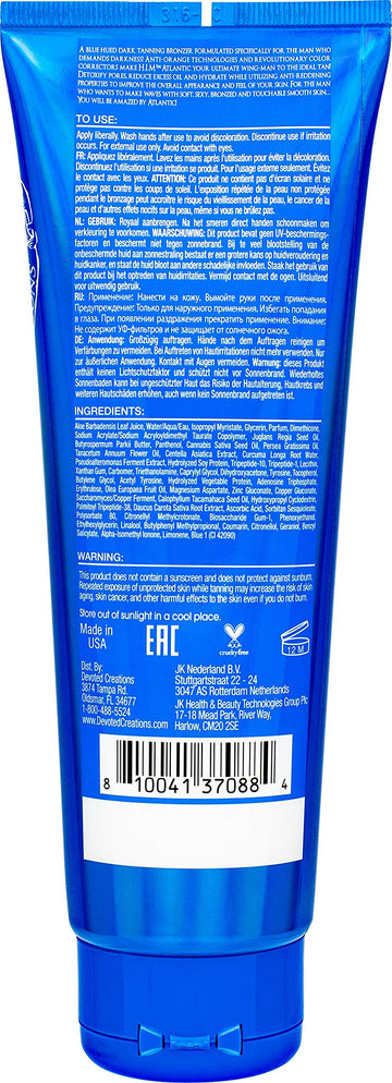 Devoted Creations HIM Atlantic: aplicación crema para bronceado uniforme y duradero