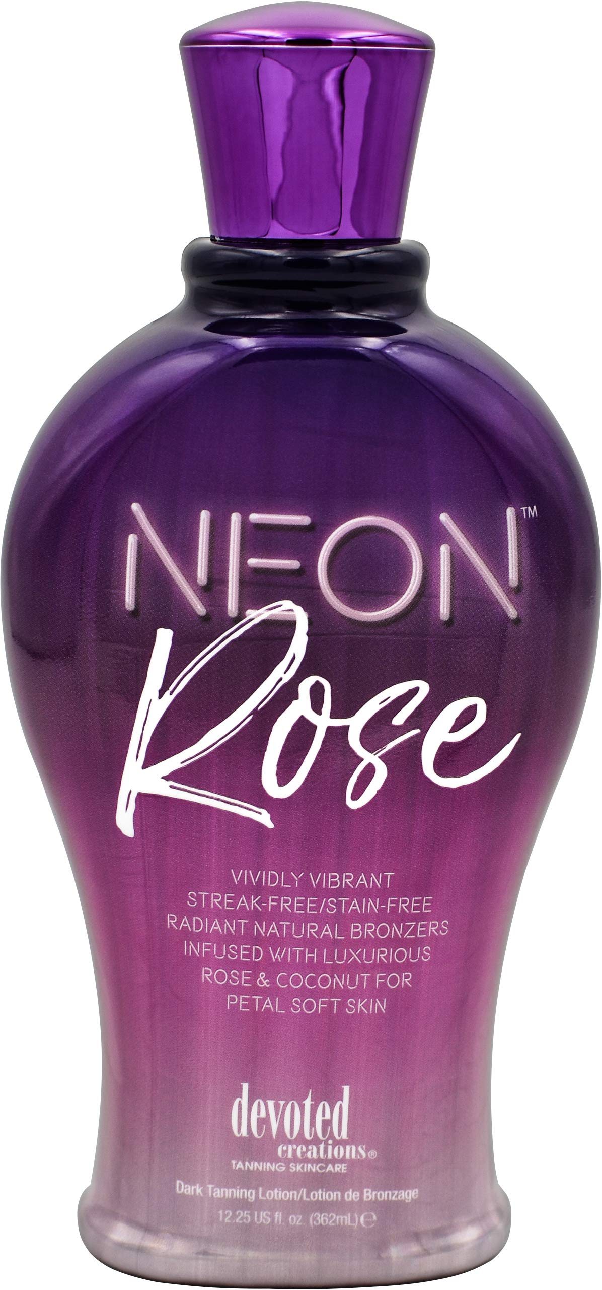 Devoted Creations Neon Rose: loción bronceadora natural para tono uniforme y brillo duradero