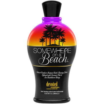Devoted Creations Somewhere on a Beach loción bronceadora, acción rápida para un bronceado uniforme
