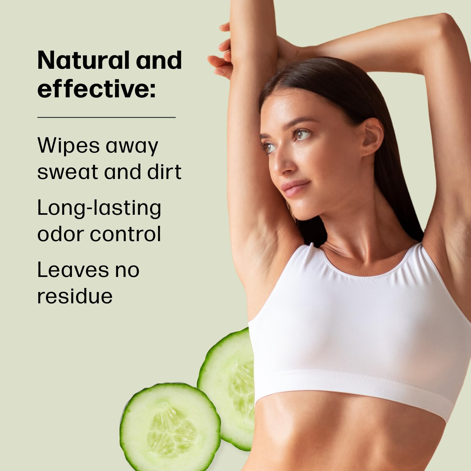 Dew Well toallitas desodorantes para gimnasio, absorben olores suavemente.