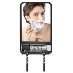 deweisn espejo ducha antivaho con angulo ajustable para afeitado claro