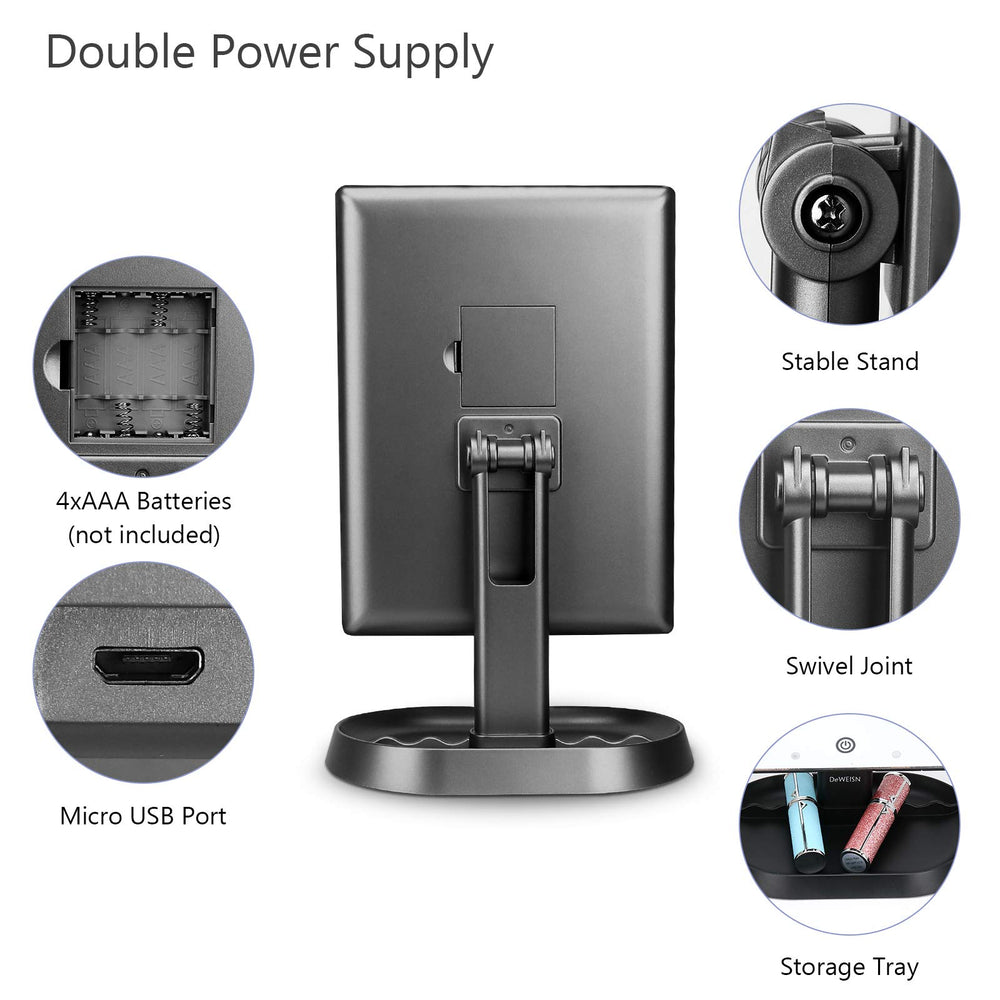 Deweisn control táctil con atenuación suave para ajustar la iluminación.