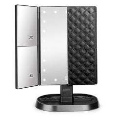 Espejo deweisn iluminado con 21 leds para maquillaje preciso.