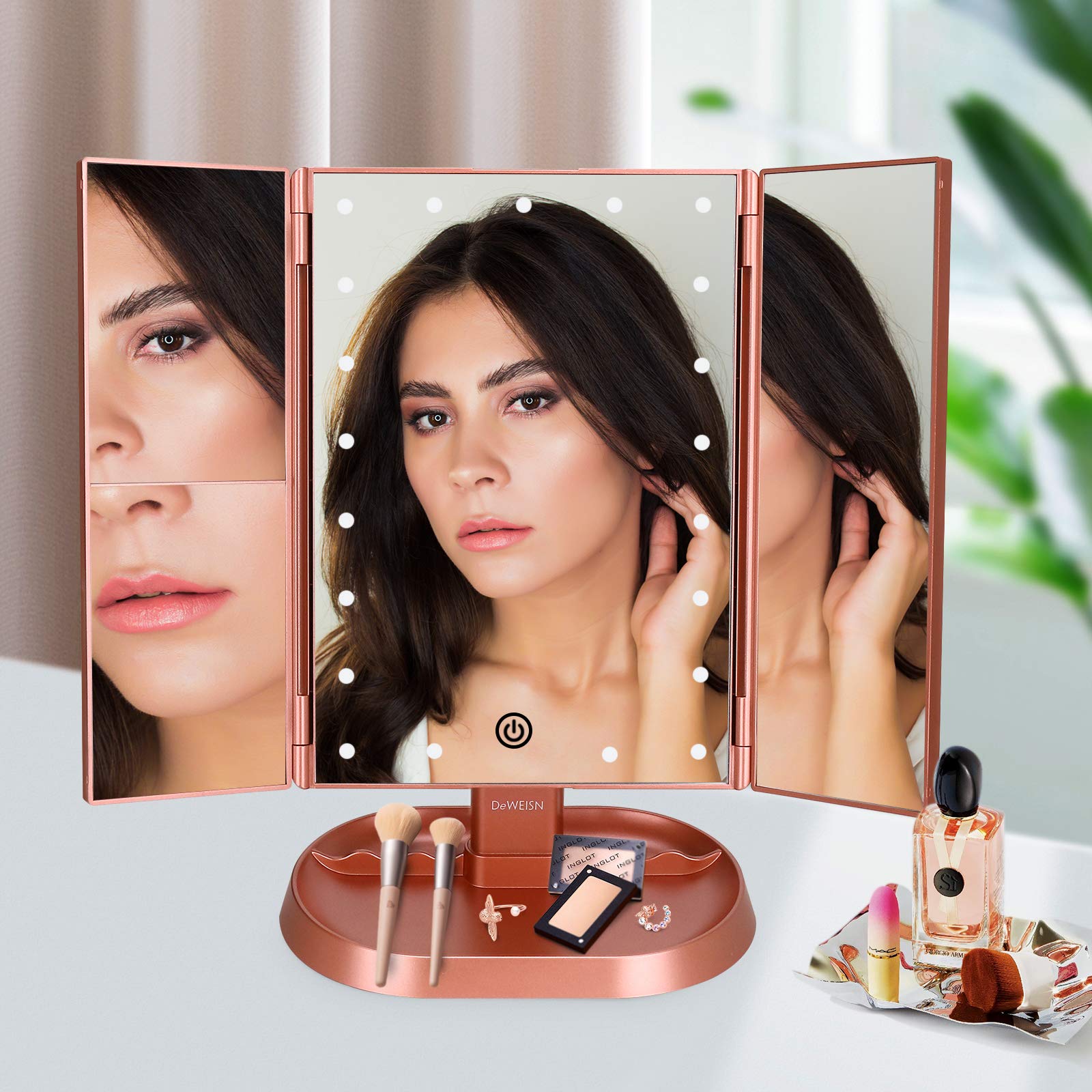 Regalo práctico Deweisn Trifold para mujeres, elegante y funcional.