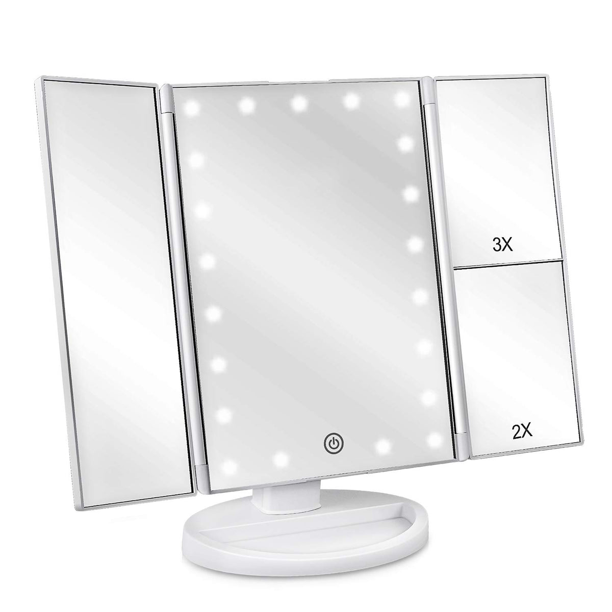 Miroir deweisn avec 21 DEL pour un maquillage précis et éclatant