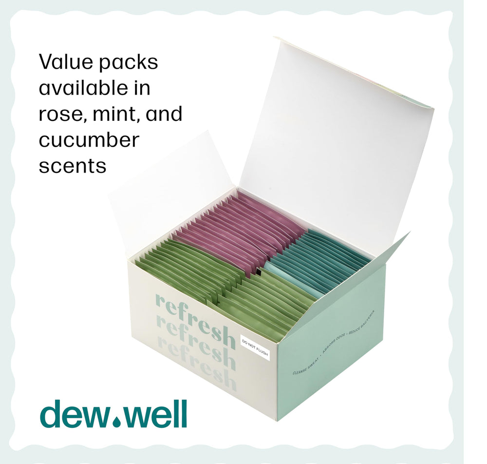 Pack variedad Dew Well con aromas menta, rosa y pepino.