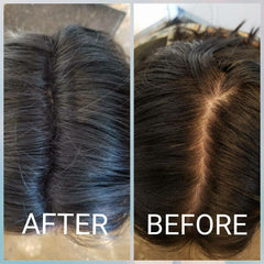 Pelo más grueso y natural con las fibras capilares Dexe.