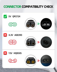 Dexpt compatibilidad Philips Norelco, admite múltiples modelos para una carga confiable.