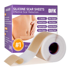 DFK tiras silicona cicatrices rollo 2 m para uso diario, cómodo
