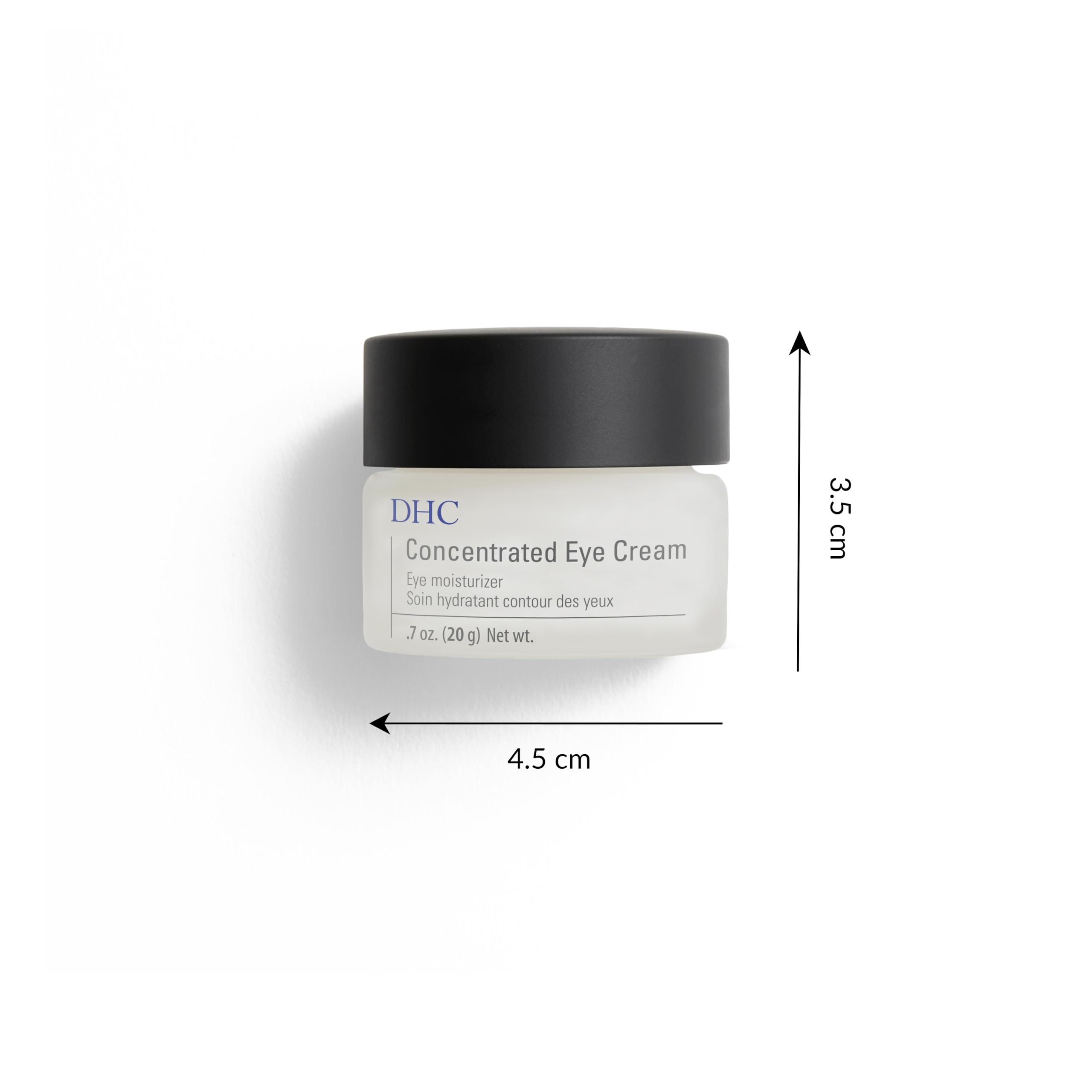 DHC crema ojos fórmula de absorción rápida evita sensación grasa.