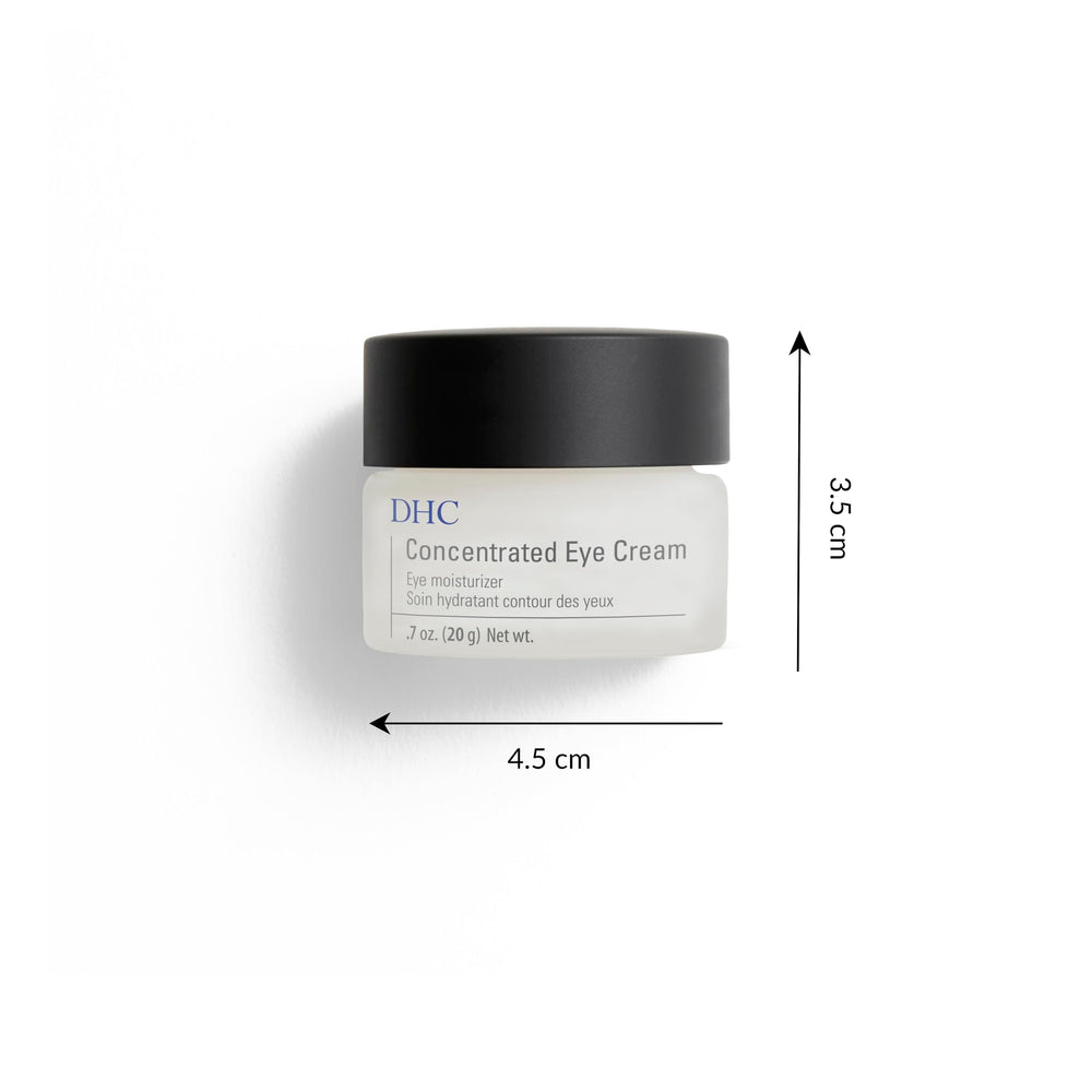 DHC crema ojos fórmula de absorción rápida evita sensación grasa.