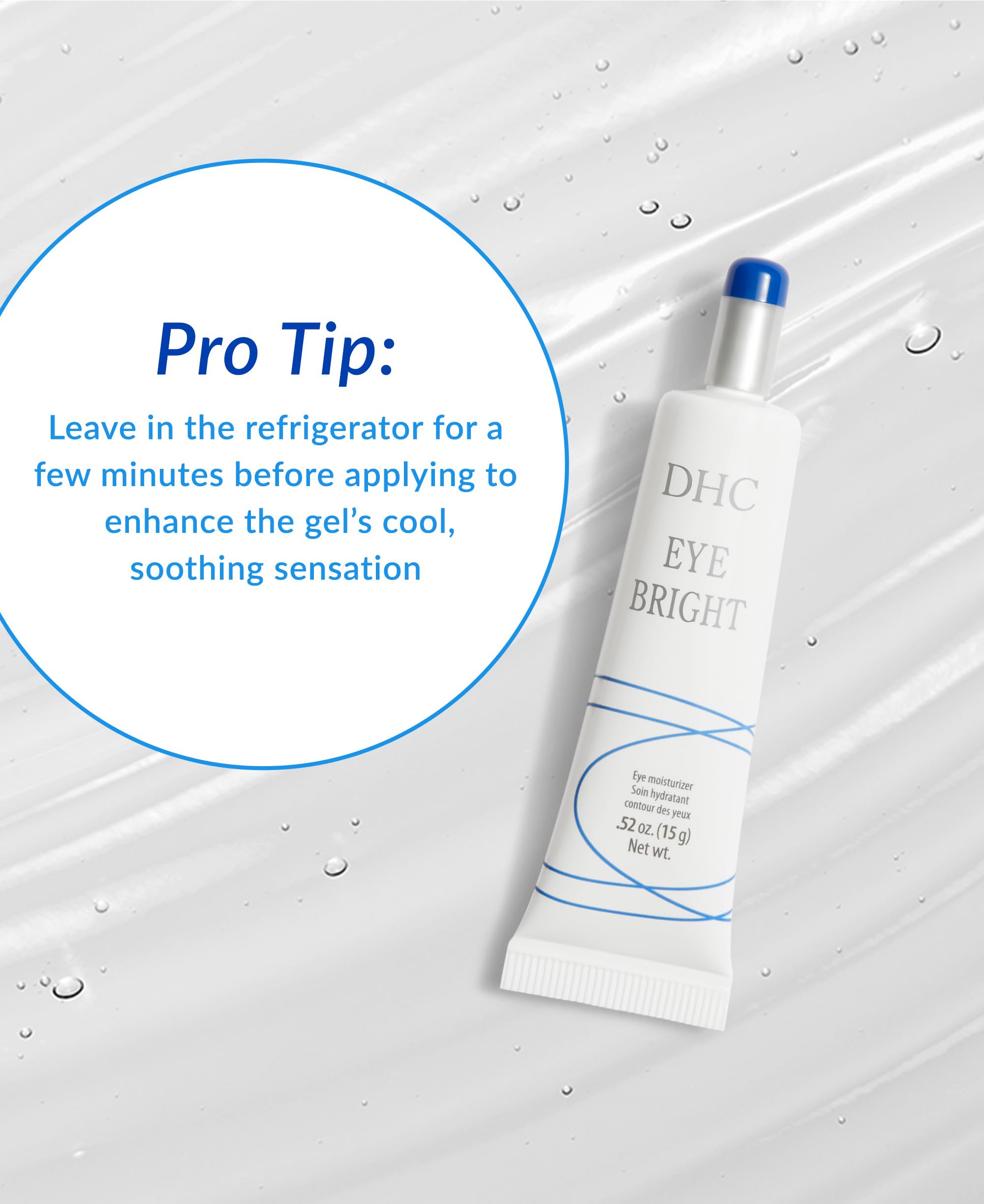 DHC Eye Bright extracto de regaliz para suavidad.