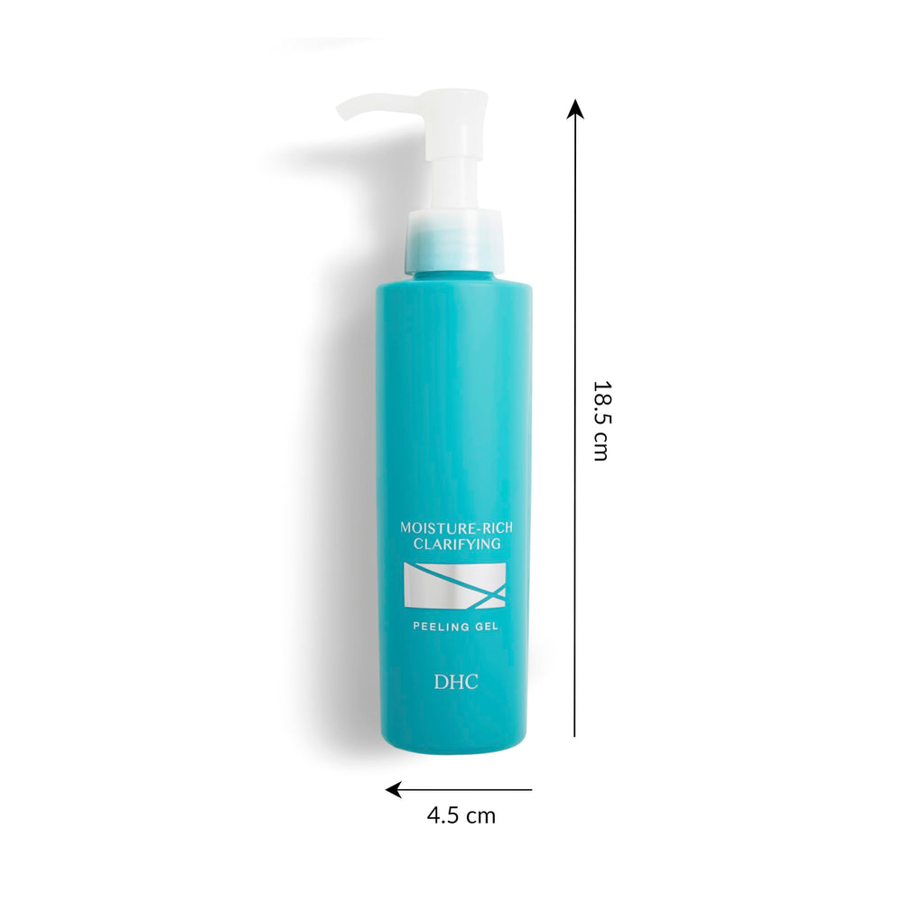 DHC gel exfoliante respeta la línea del cabello y zonas con vello.