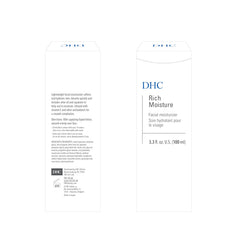DHC Hidratación Rica, absorción rápida para rutina matutina sin sensación grasa.