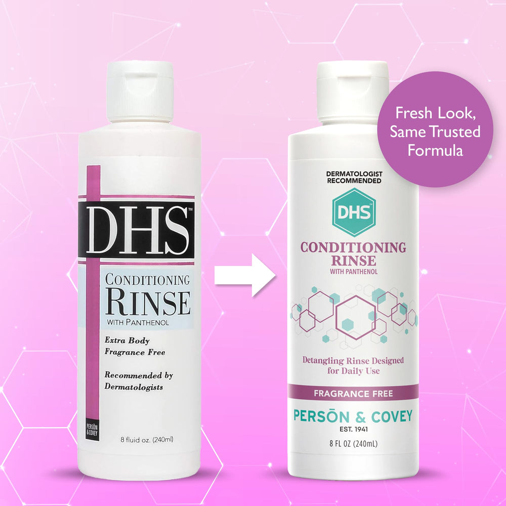 DHS Acondicionador Enjuague con brillo natural para cabello suave