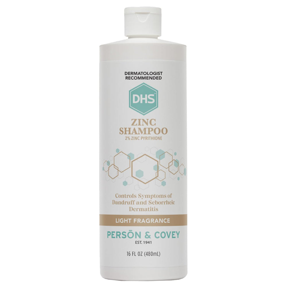 DHS Zinc Shampoo, bote 16 onzas, uso diario para control de la caspa