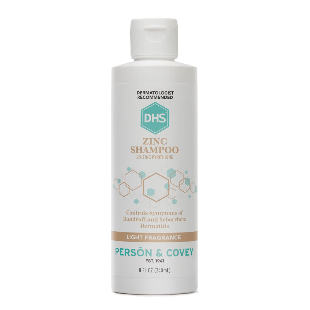 DHS Zinc Shampoo bottle front view for dandruff care.