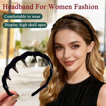 Diadema Zig Zag de alto craneal para mayor volumen y elegancia