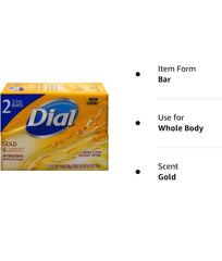 Manos usando Dial Gold jabón antibacteriano durante la ducha.