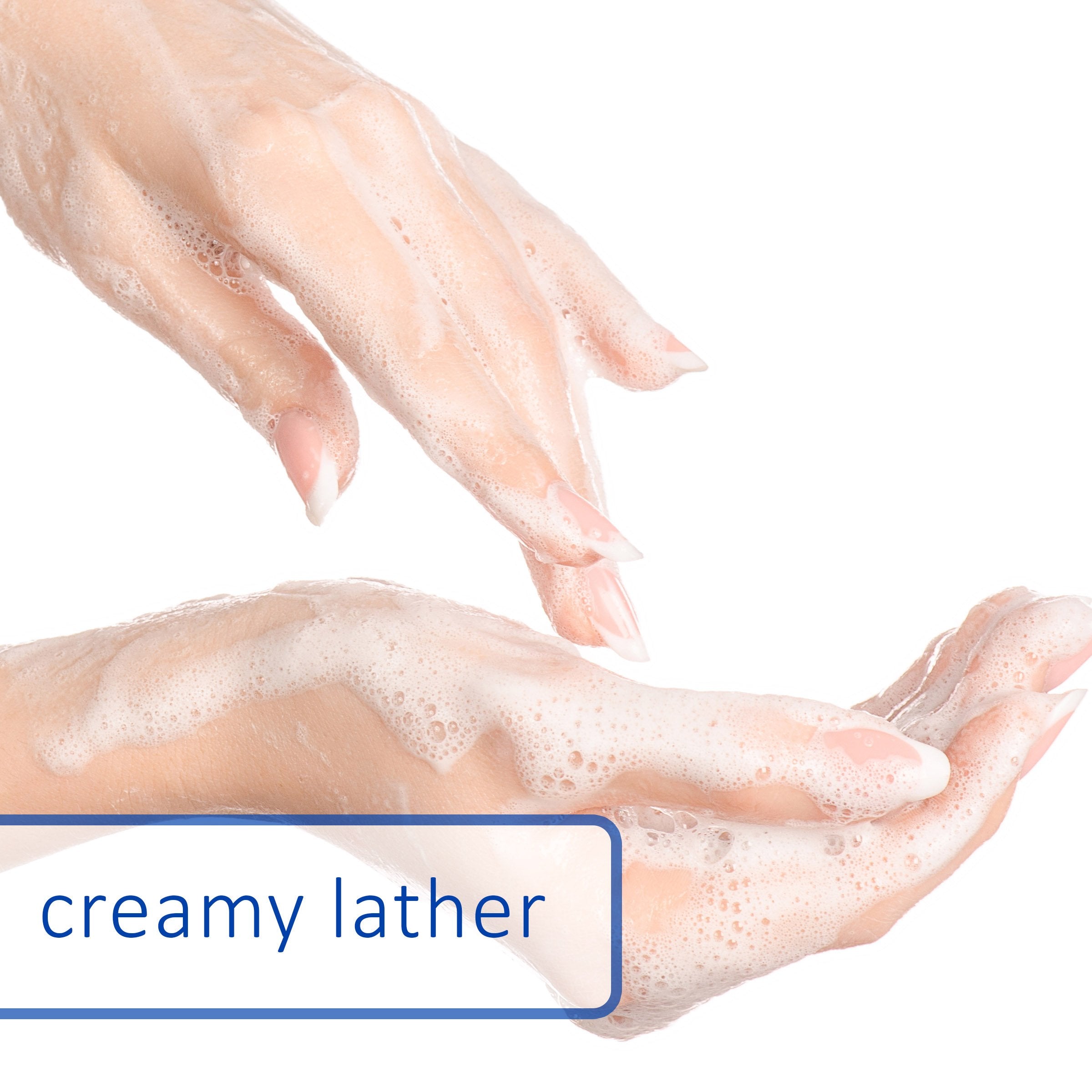 Dial Jabón antibacterial en ducha, espuma suave y limpia.