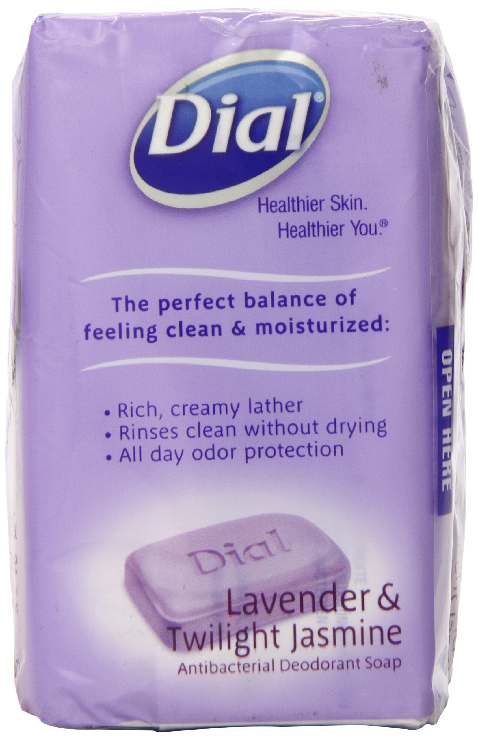 Dial Jabón antibacteriano Jazmin crepuscular: aroma exótico y limpieza eficiente.
