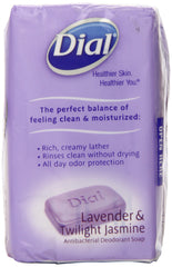 Dial Jabón antibacteriano Jazmin crepuscular: aroma exótico y limpieza eficiente.