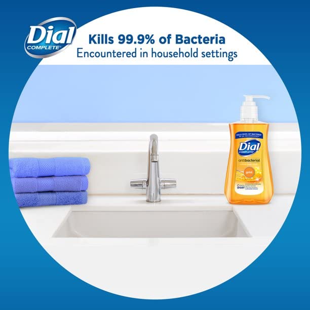 Dial Jabon antimicrobiano, textura cremosa que cuida la piel.