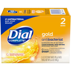 Dial Jabon en barra dorado con protección antiolor las 24 horas.