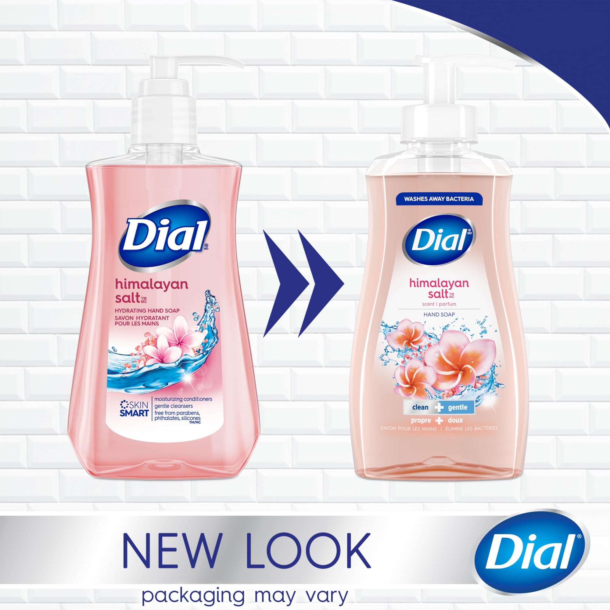 Dial jabon dermatologicamente probado para cuidado suave de la piel.