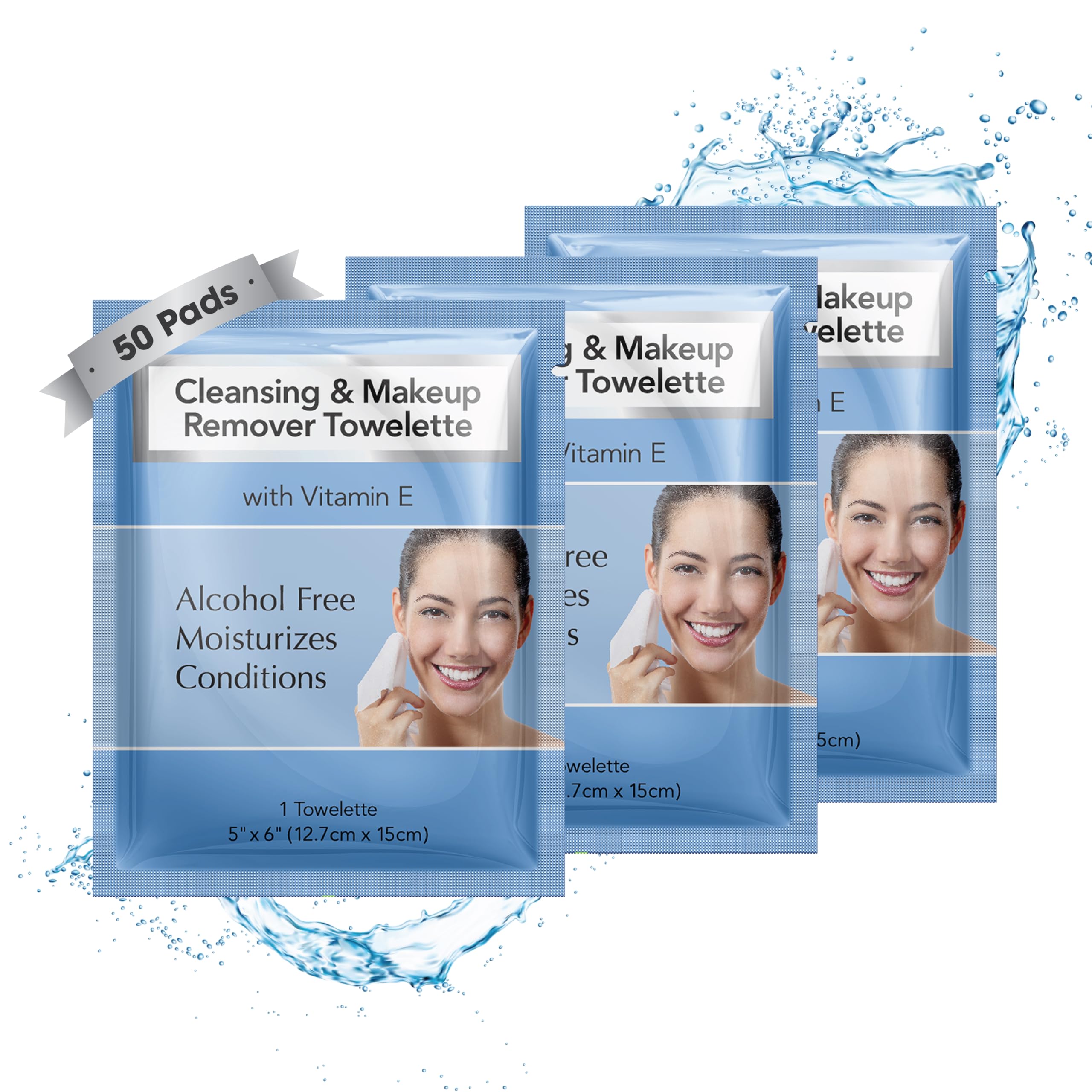 Diamond Wipes desmaquillante sin alcohol para rostro y ojos.