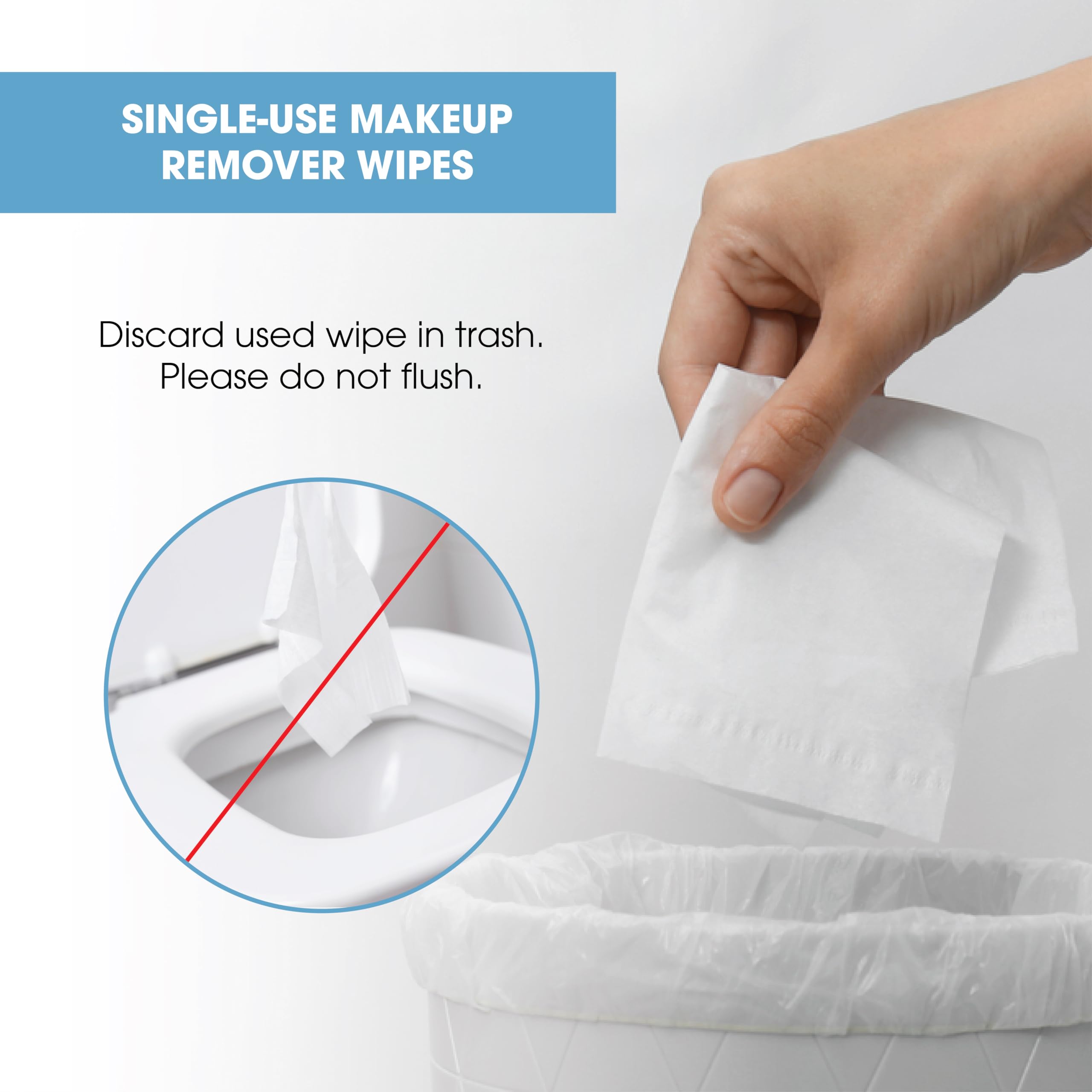 Tamaño de bolsillo de Diamond Wipes ideal para viaje sin derrames.