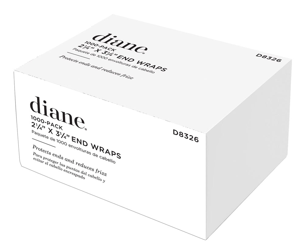 Diane Envolturas de Extremos con paquete de 1000 hojas blancas para protección de puntas.
