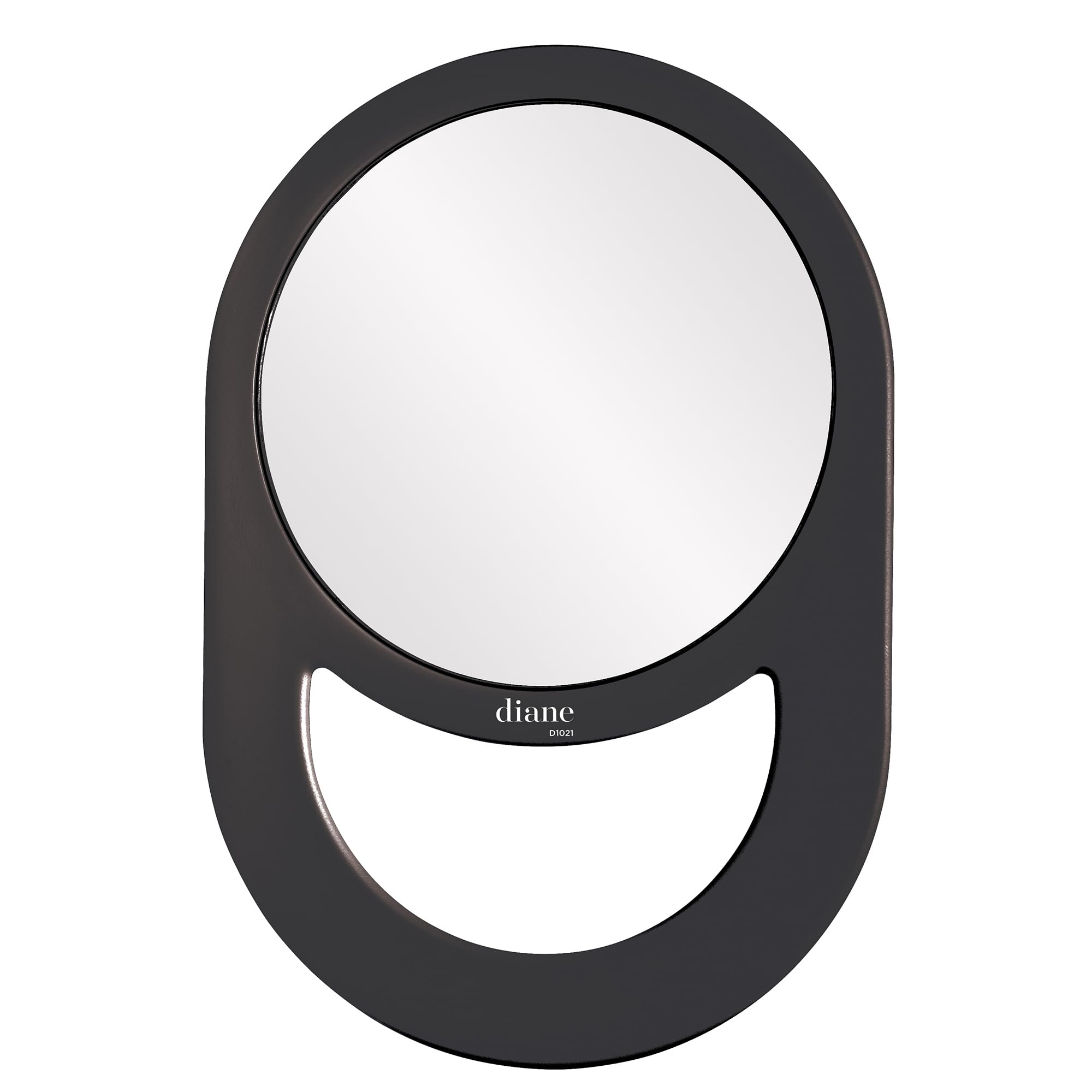 Diane: espejo de mano con reflejo claro para maquillaje y peinado detallado.