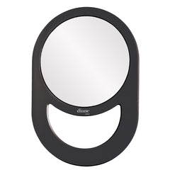 Diane: espejo de mano con reflejo claro para maquillaje y peinado detallado.