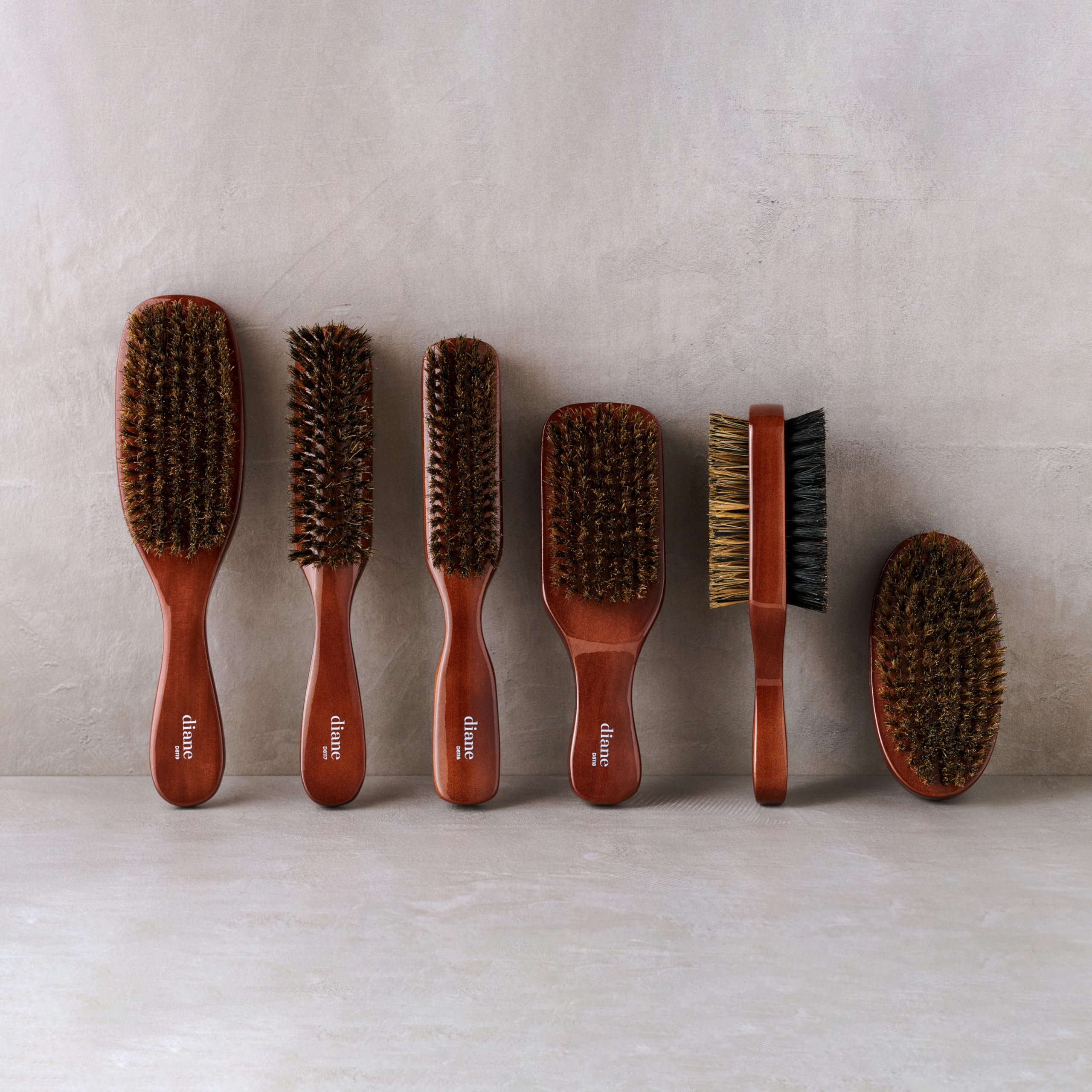 Cuidado de barba y bigote con cepillo Diane Premium