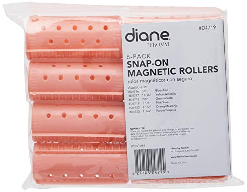 Diane Snap-On: rodillos magnéticos para cabello ondulado definido sin tirones.