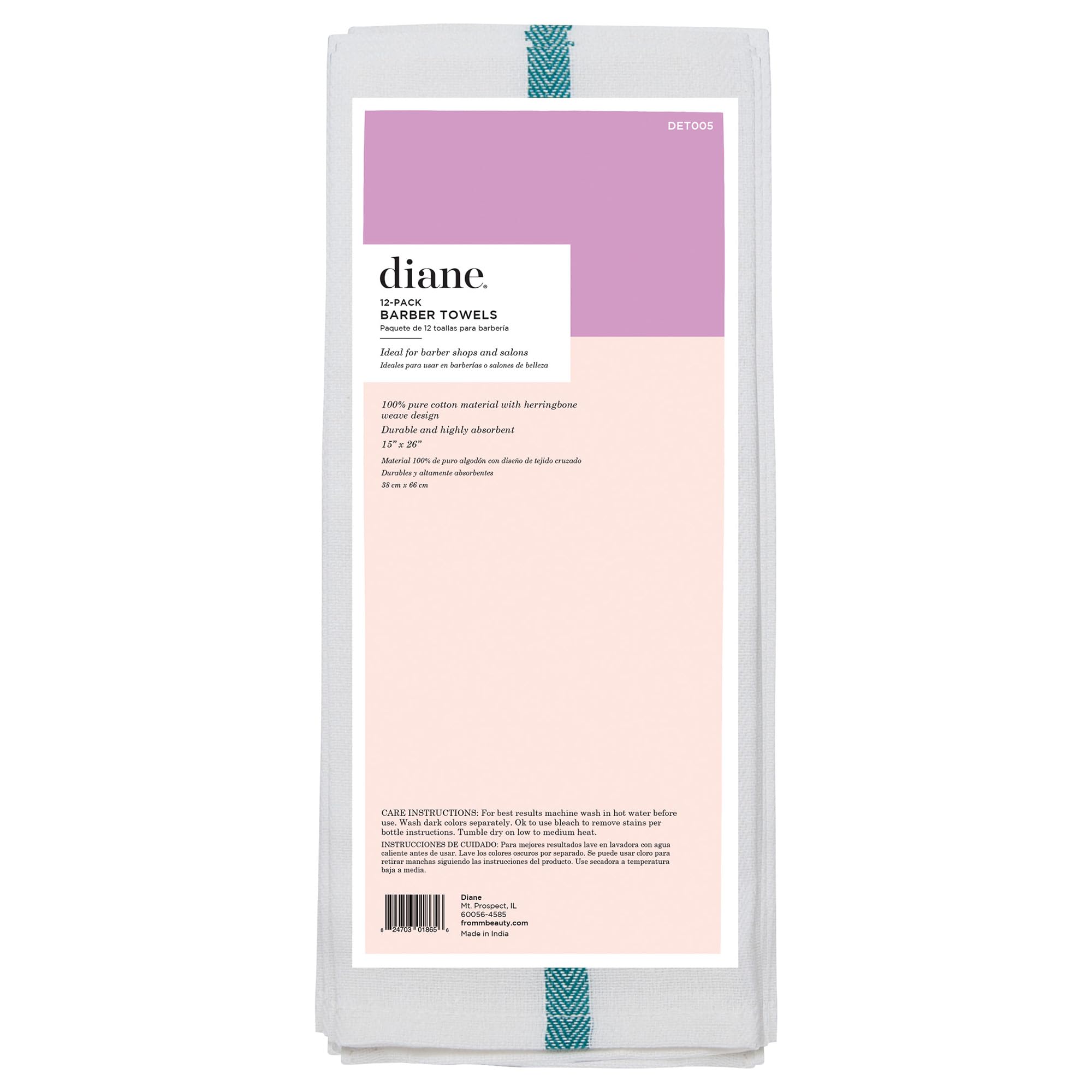 Paquete Diane de 12 toallas, ideal para negocios ocupados o uso familiar