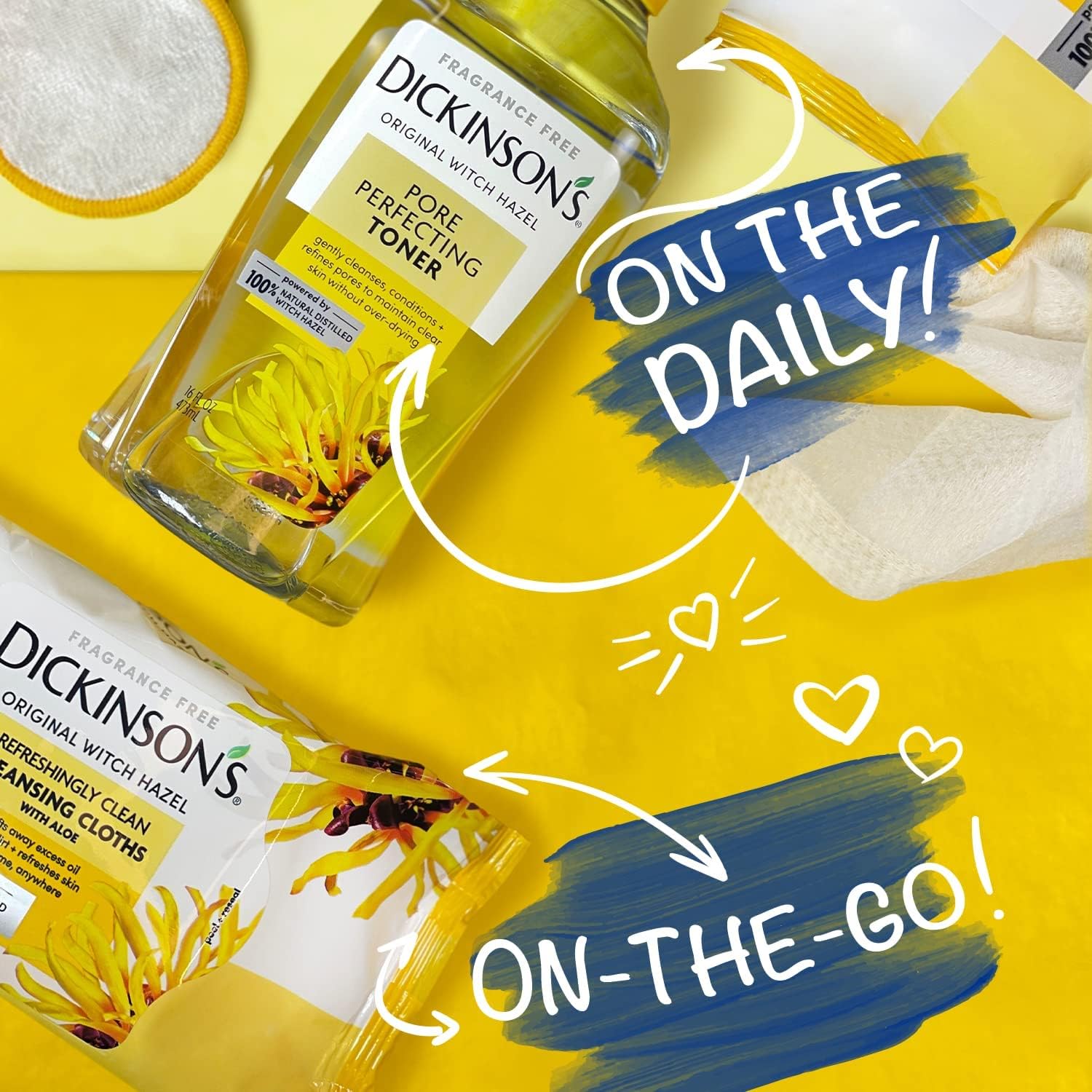 Dickinson's hamamelis aloe sin fragancias para piel sensible