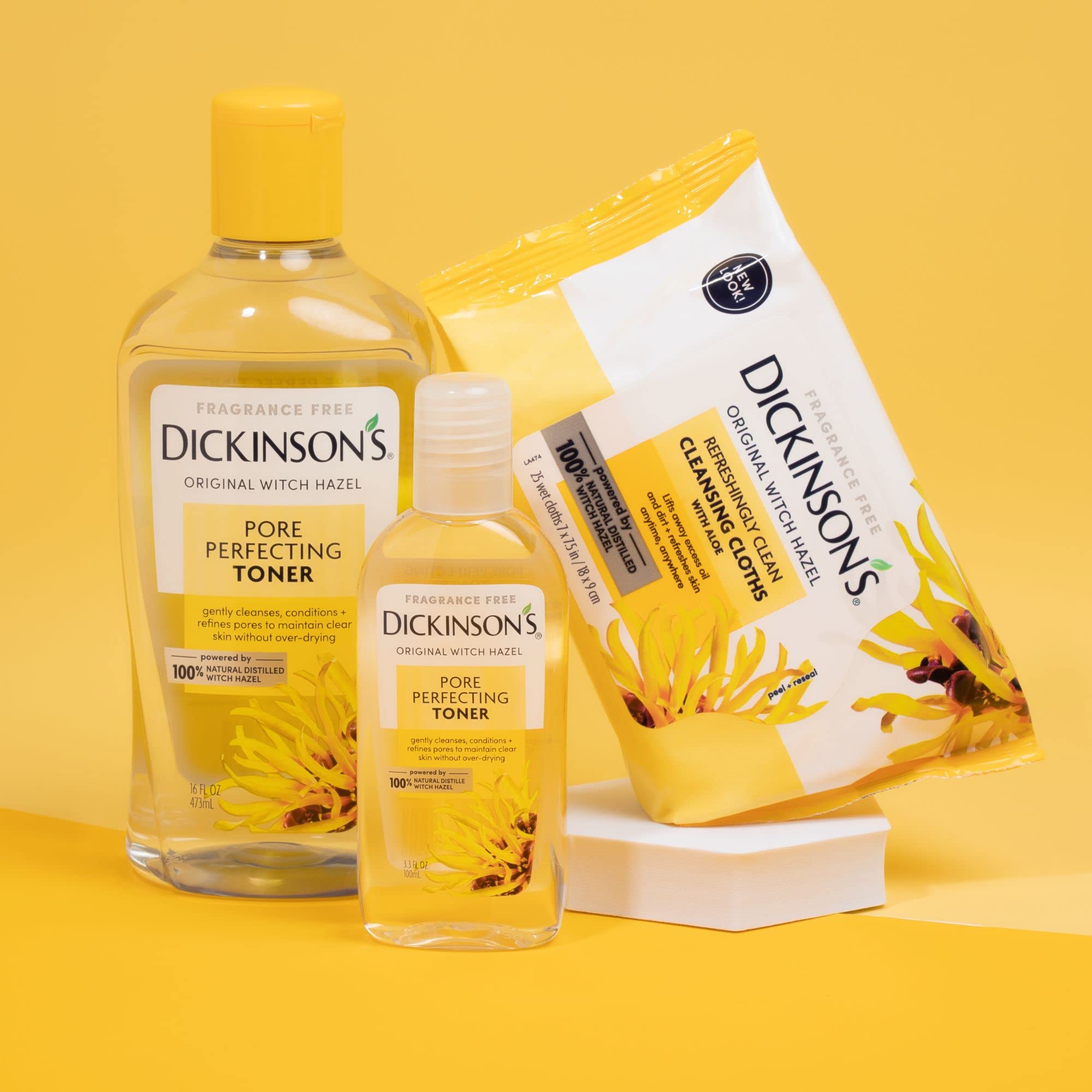 Dickinson's hamamelis aloe sin parabenos para piel equilibrada
