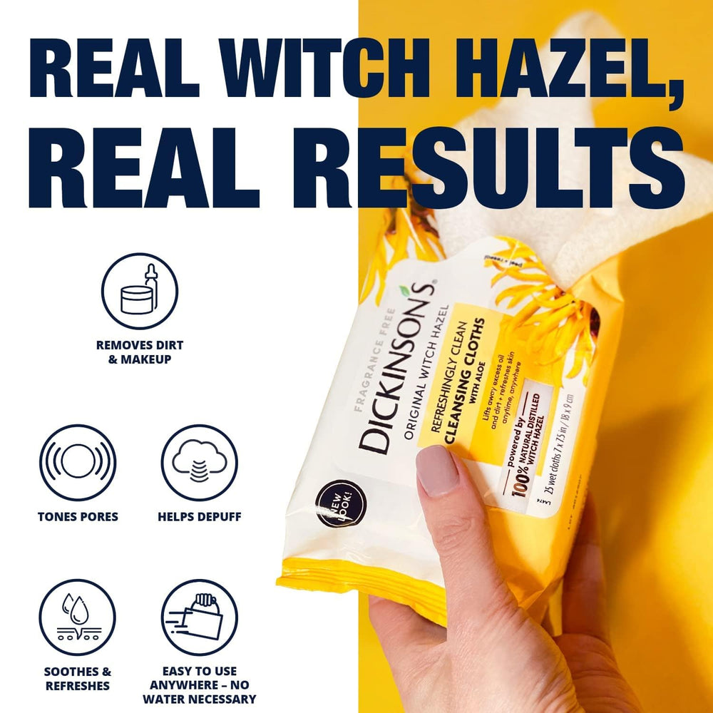 Dickinson's hamamelis aloe para uso diario y piel fresca
