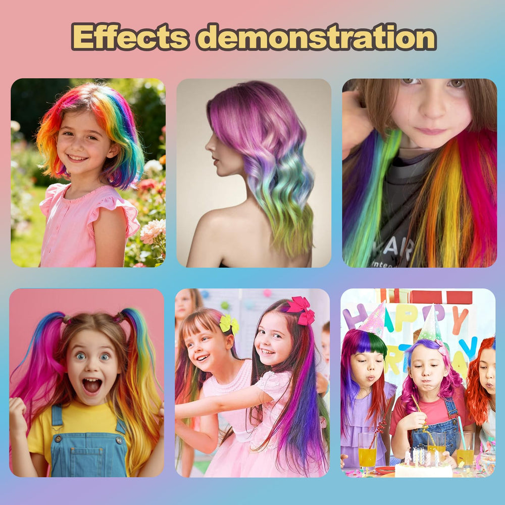 DICSINM aplicación rápida de tiza capilar para fiestas y cosplay.