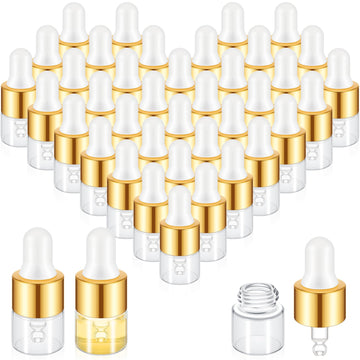 Didaey frasco gotero mini 1ml en oro, ideal para llevar perfumes de viaje