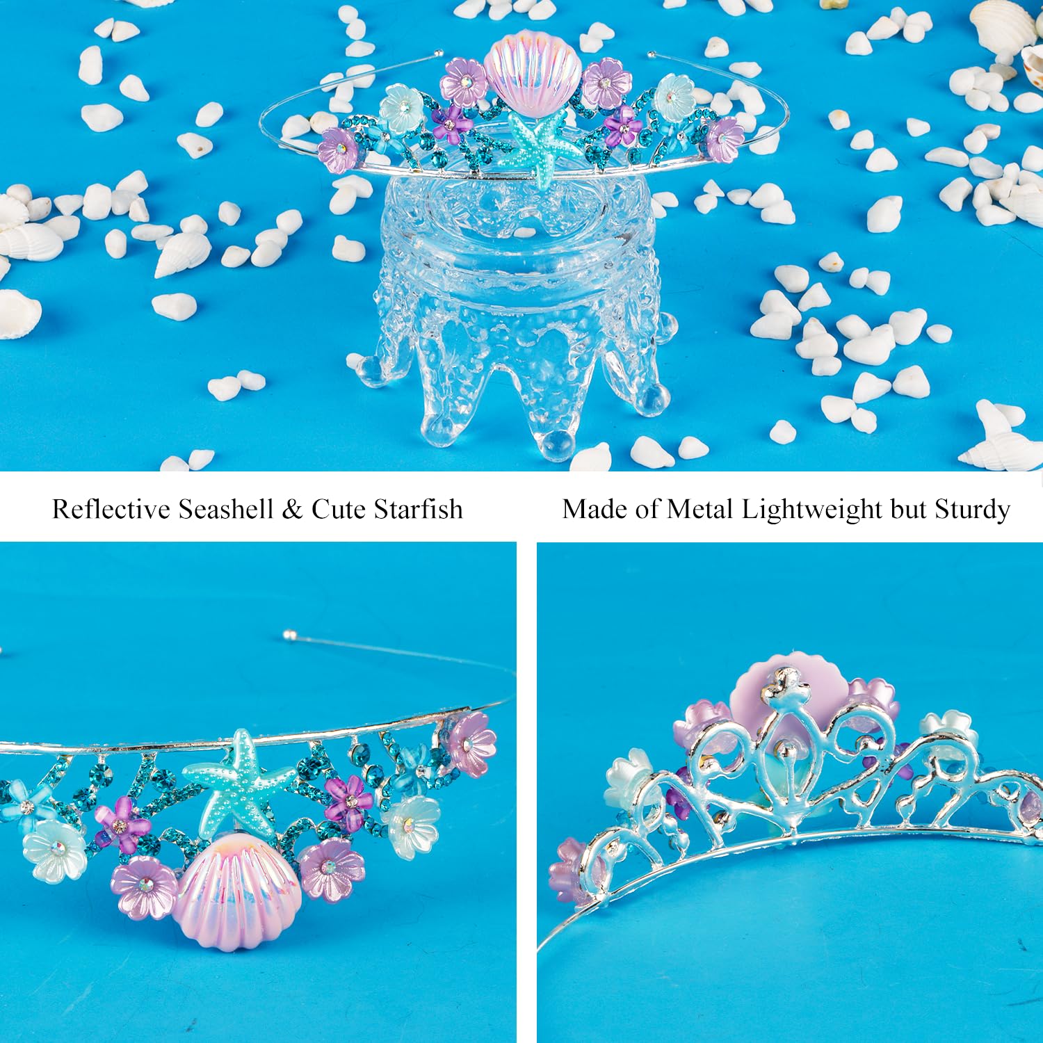 didder faja sirena brillante, combina con decoración oceánica.