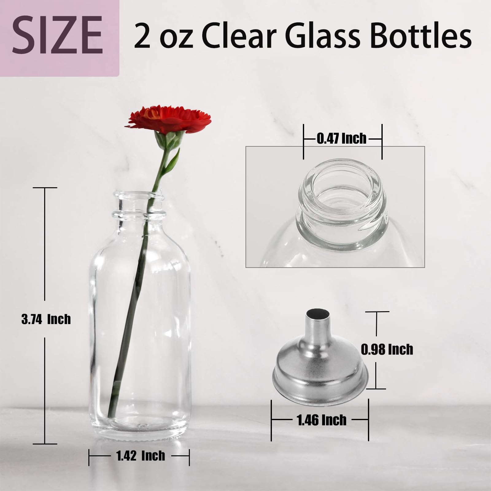 Botellas DIDITIME 60 ml portátiles para viaje, ideales para muestras