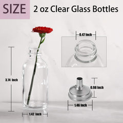 Botellas DIDITIME 60 ml portátiles para viaje, ideales para muestras
