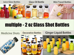 Botellas DIDITIME 60 ml para shots de jengibre y cúrcuma, práctico