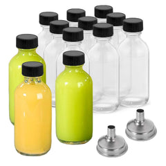 Botellas DIDITIME de cristal 60 ml con tapas y embudos para envío y almacenamiento