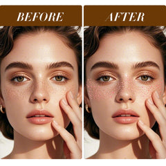 Diesetsr parches rosa dorado glitter freckles para festivales