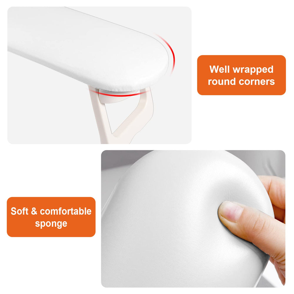 Almohadilla de manicura de PVC incluida para protección de la mesa.