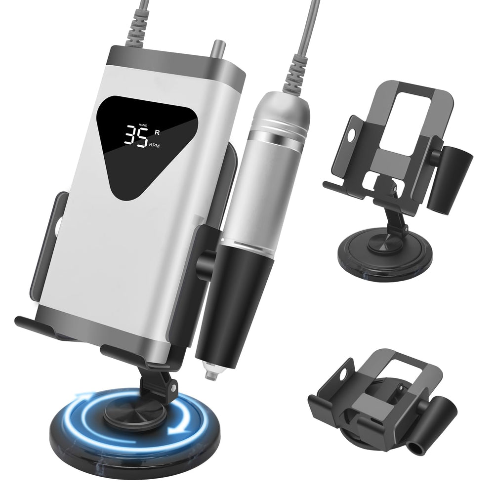 Diesisa soporte taladro uñas 360 grados para mani estable y cómoda.